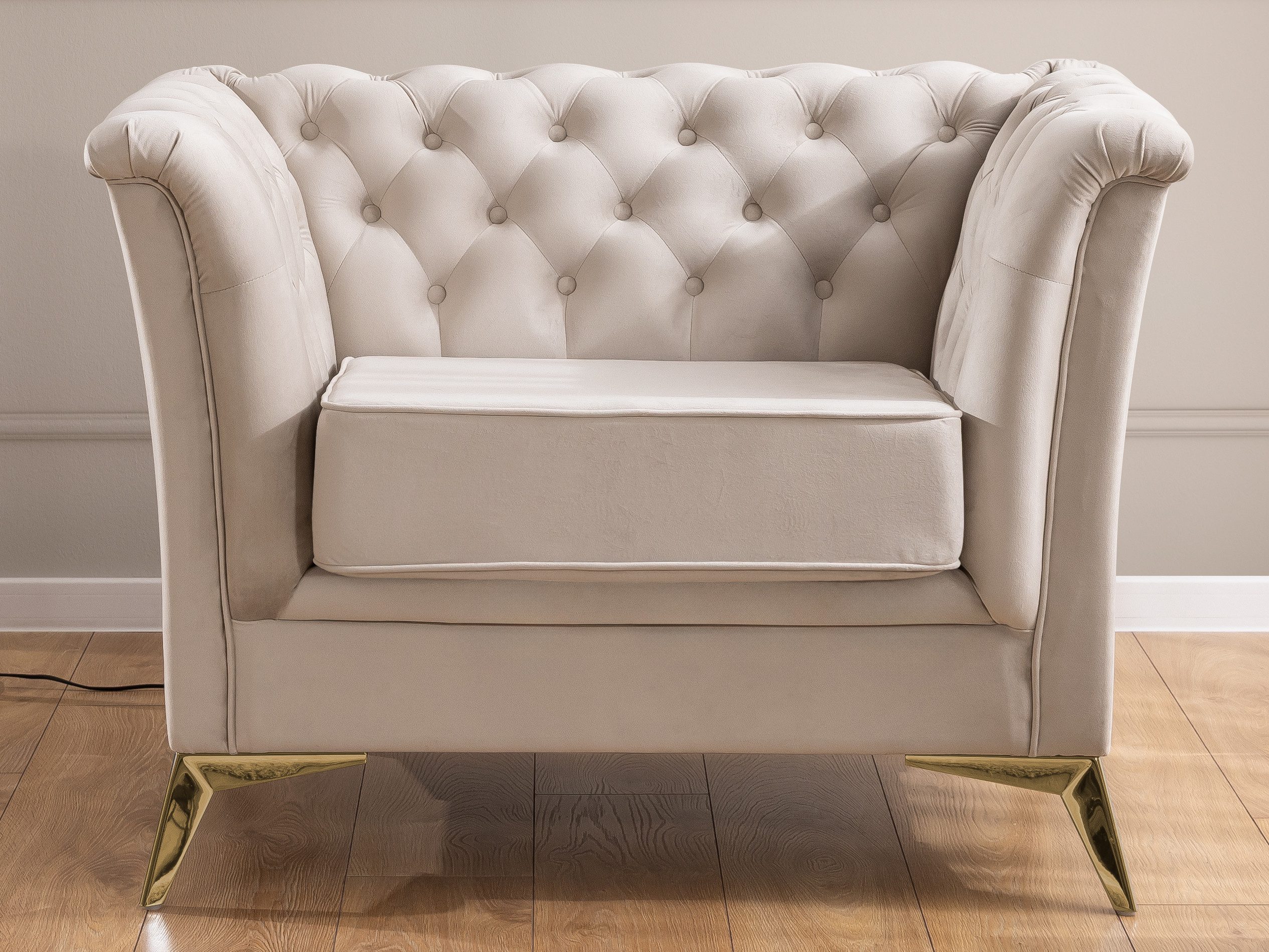 S-Style Möbel Chesterfield-Sessel Whitby aus Samt günstig online kaufen