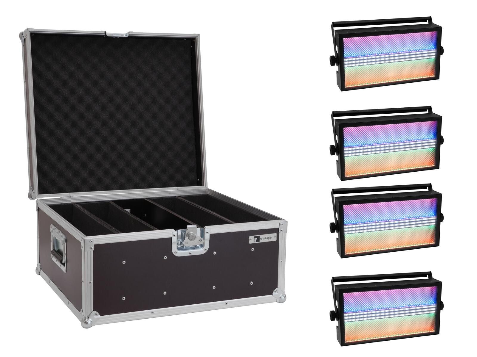 Discolicht EUROLITE Set 4x LED Super Strobe ABL + Case