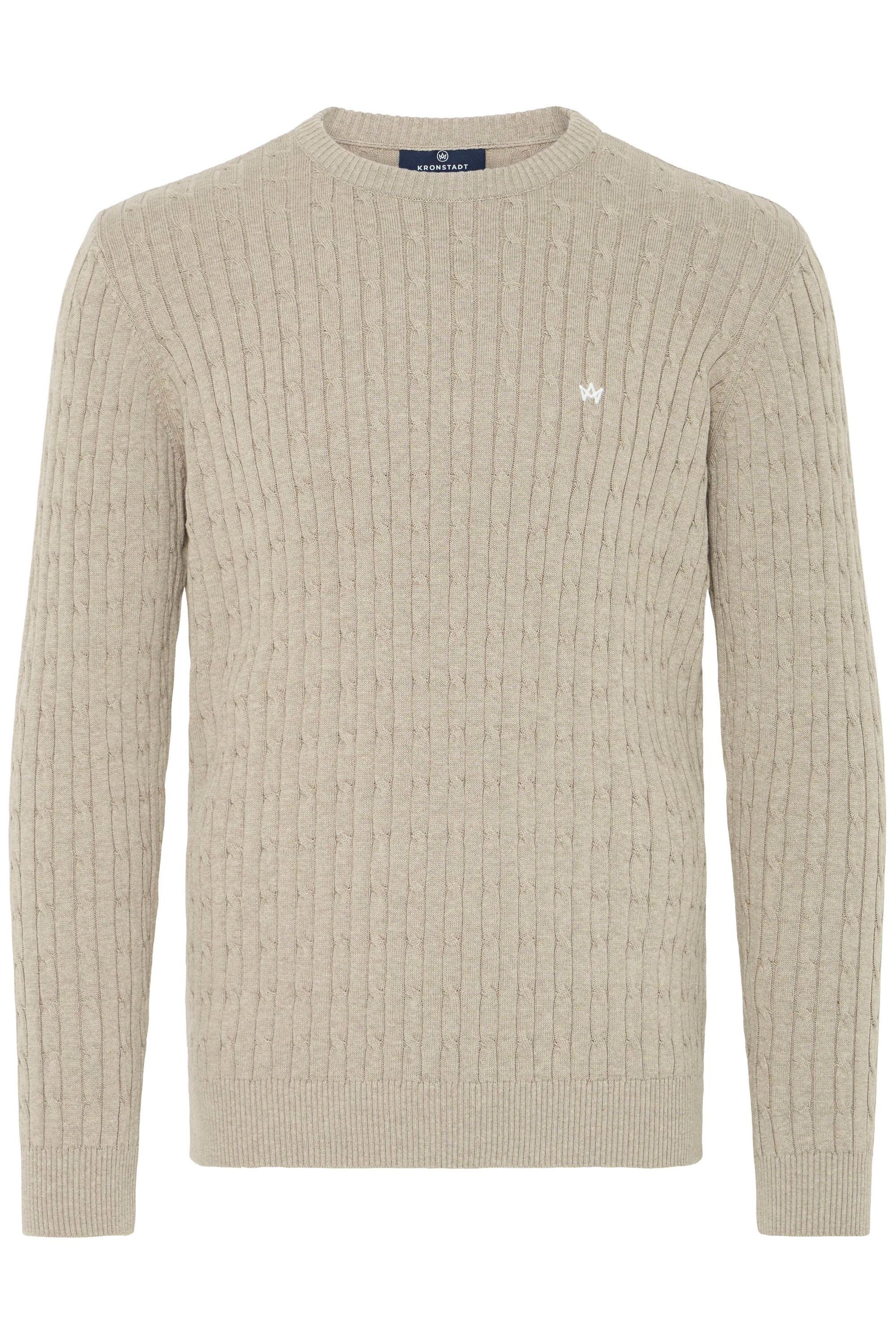 Kronstadt Strickpullover KSCall Kuscheliger Zopfmuster Strickpullover günstig online kaufen