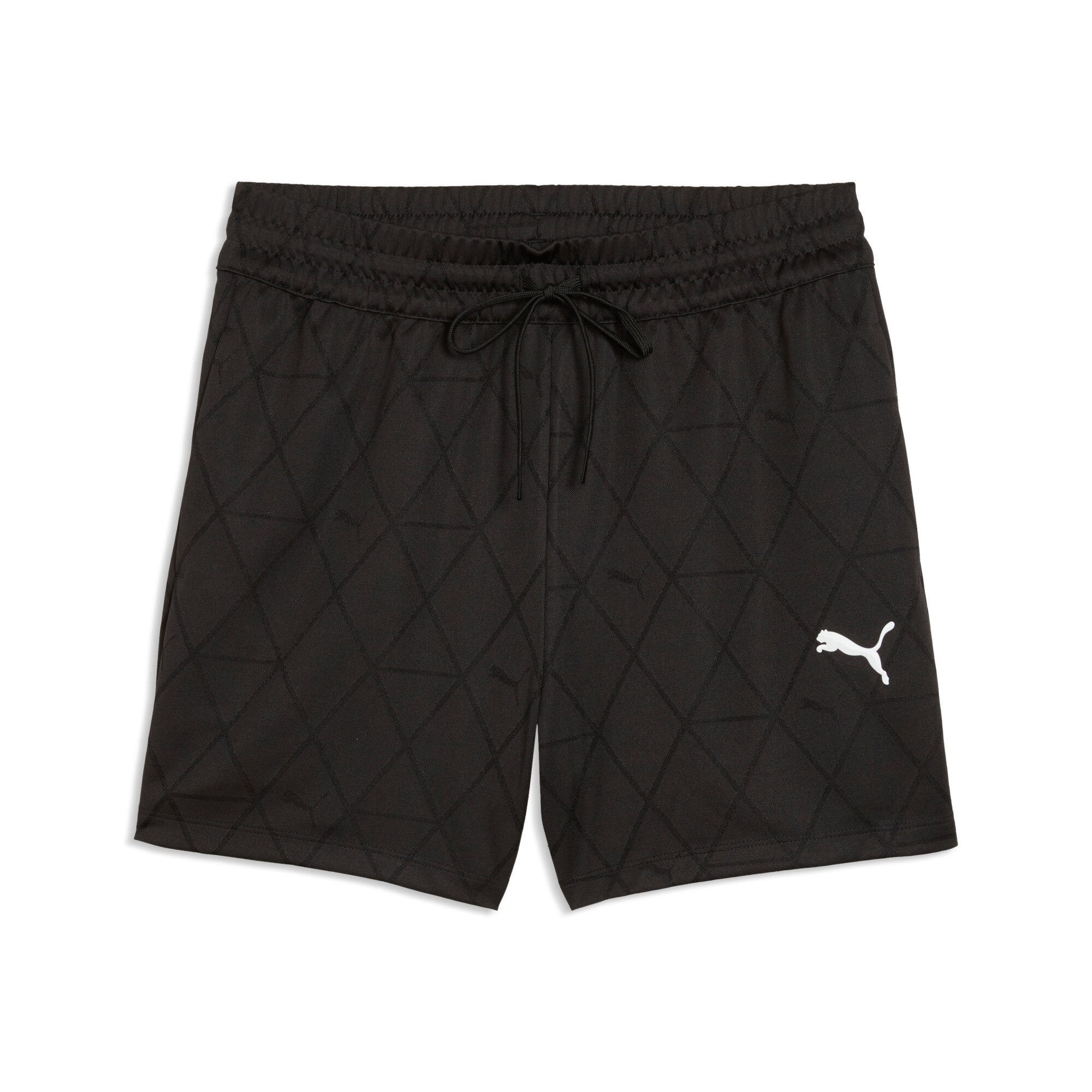 PUMA Trainingsshorts SPORT HIGH-RISE JERSEY SHORTS 4" Regular Fit, mit Eingrifftaschen, mit Kordelverschluss