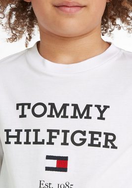 Tommy Hilfiger Langarmshirt TH LOGO TEE L/S mit großem Logo auf der Brust