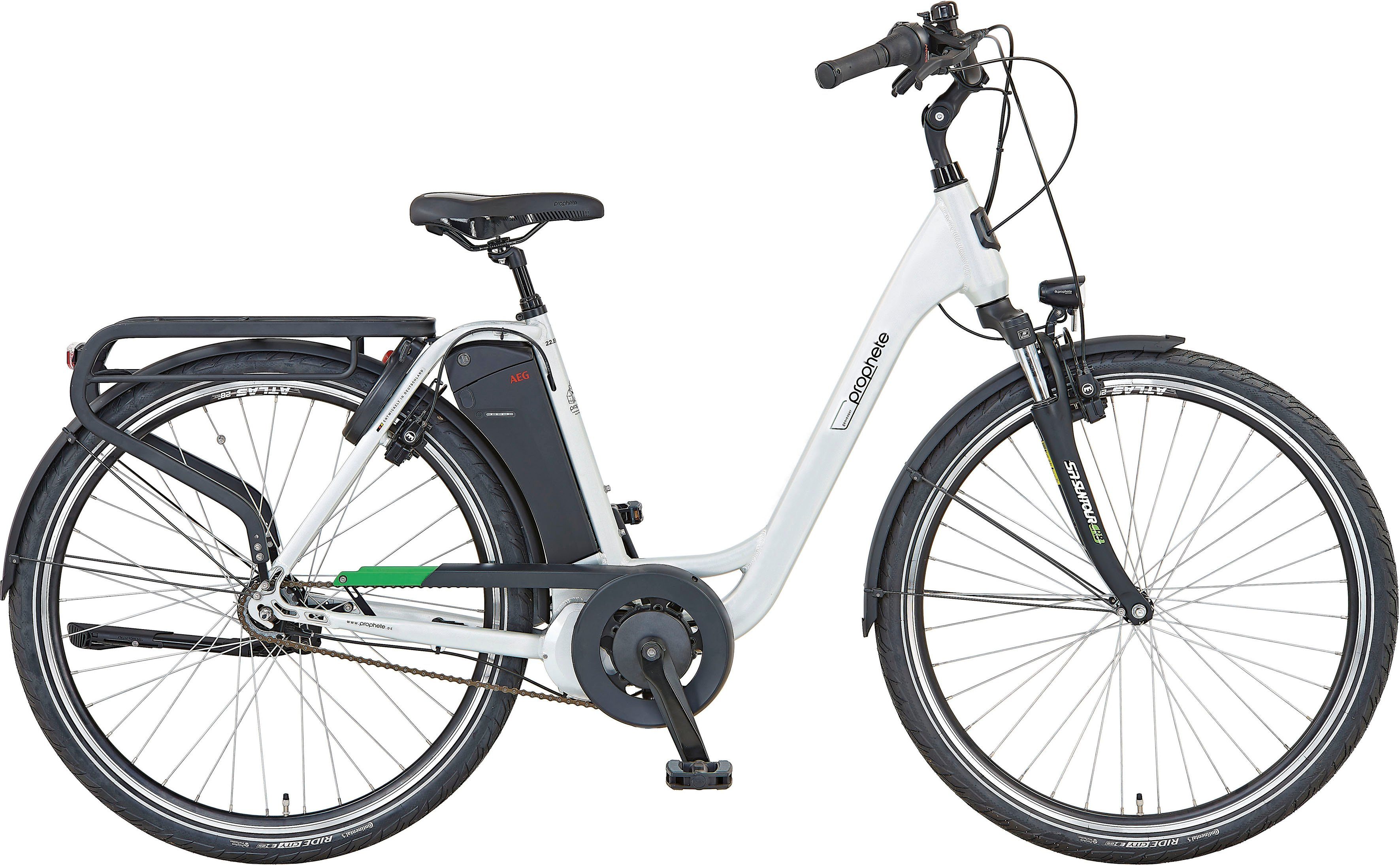 Prophete E-Bike GENIESSER 23.EMC.10, 7 Gang Shimano Nexus Schaltwerk, Nabenschaltung, Mittelmotor, 576 Wh Akku, Pedelec