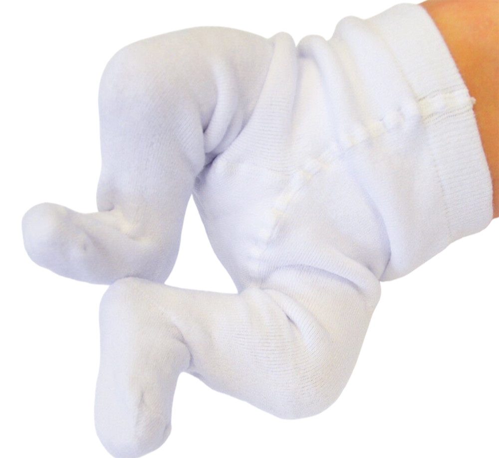 Thermostrumpfhose Warme Baby Strumpfhose in Weiß oder Creme aus Frottee-Material