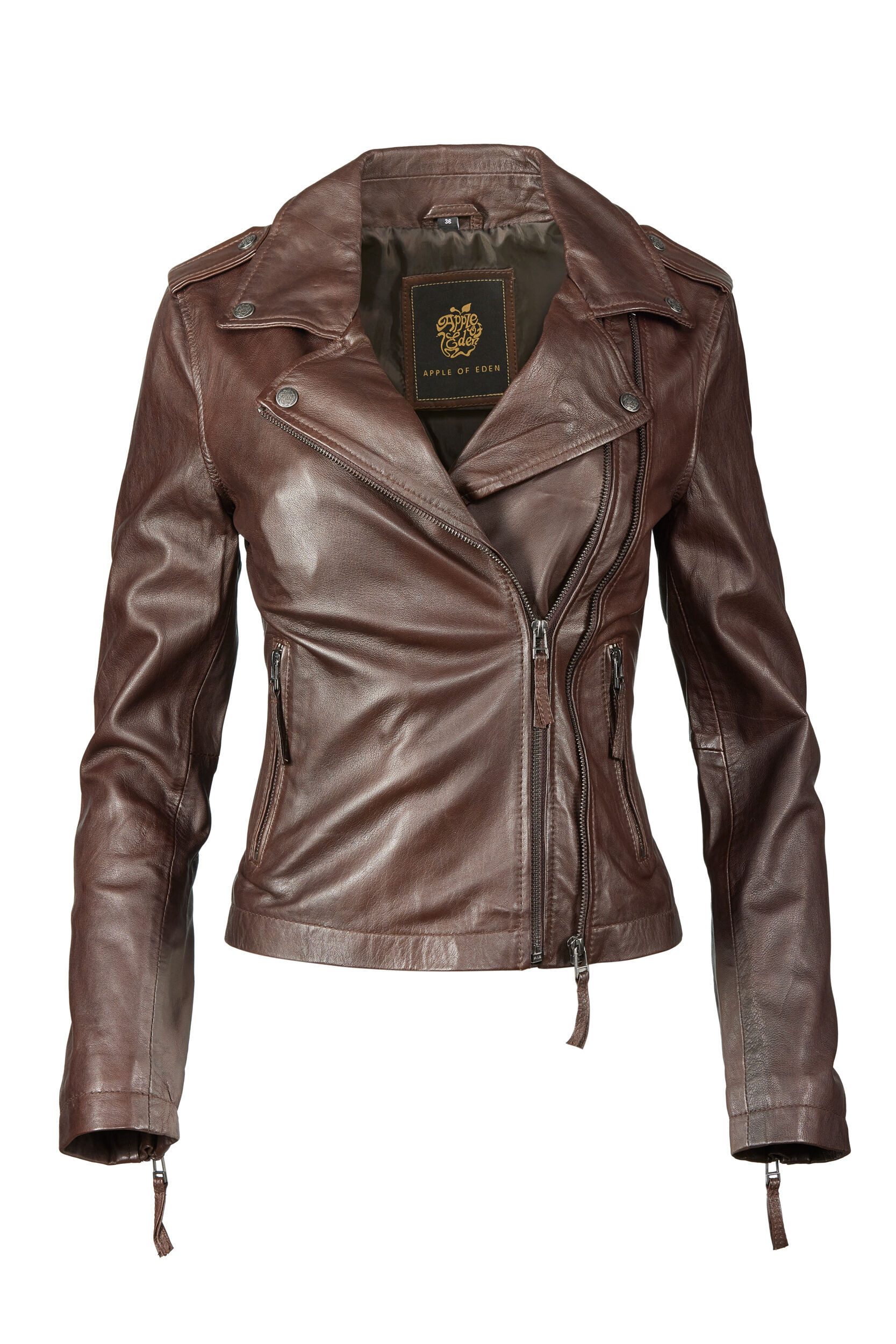 Apple of Eden Lederjacke AOE-102 (1-St) aus weichem Leder
