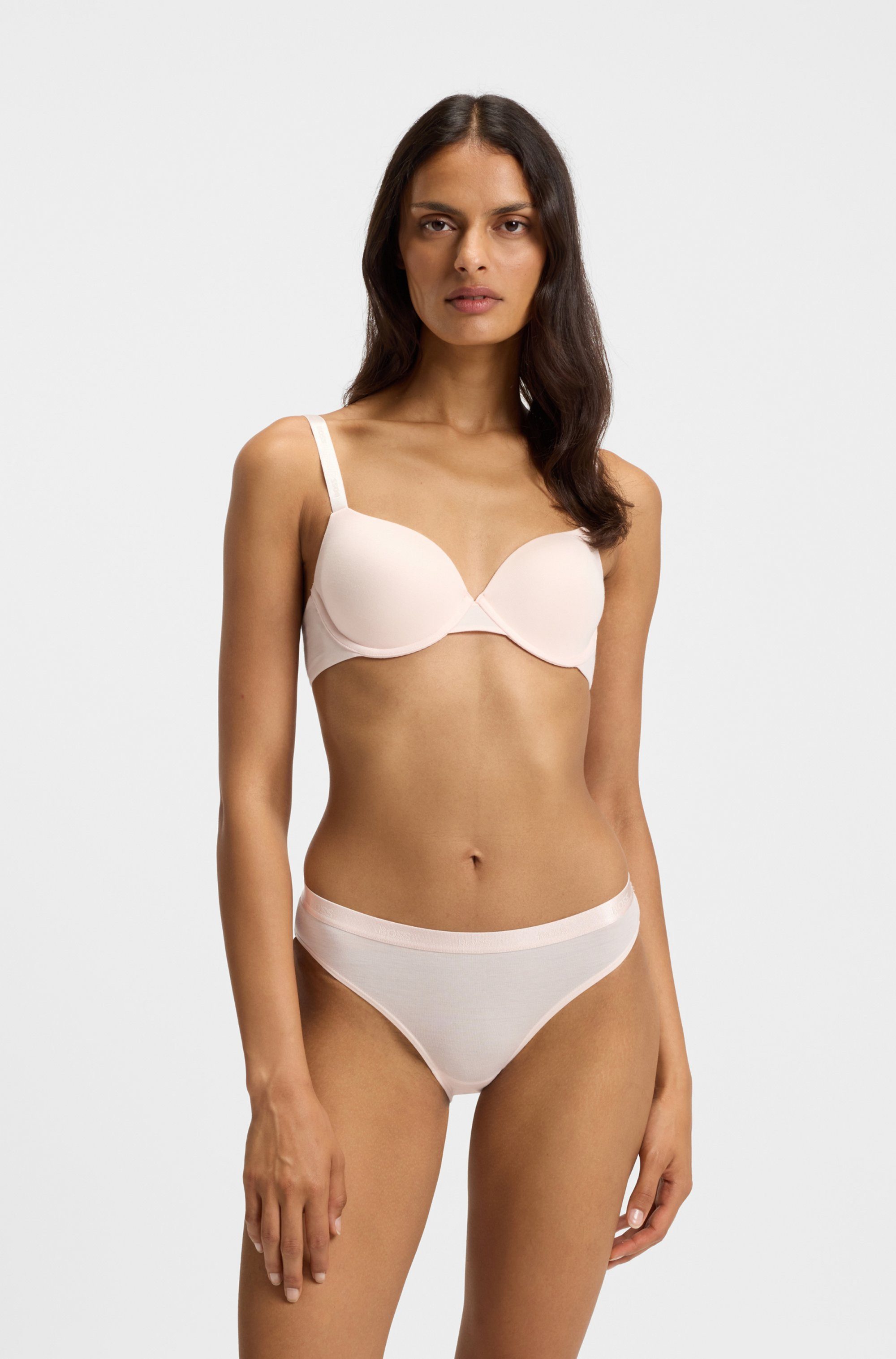 BOSS Bügel-BH UNDERWIRE BRA CI mit BOSS Schriftzug auf den Trägern