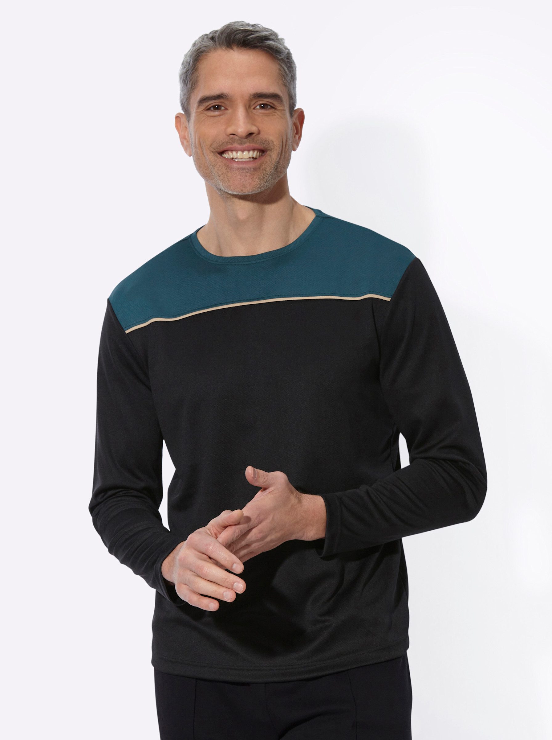 Sieh an! T-Shirt Freizeitshirt Langarm