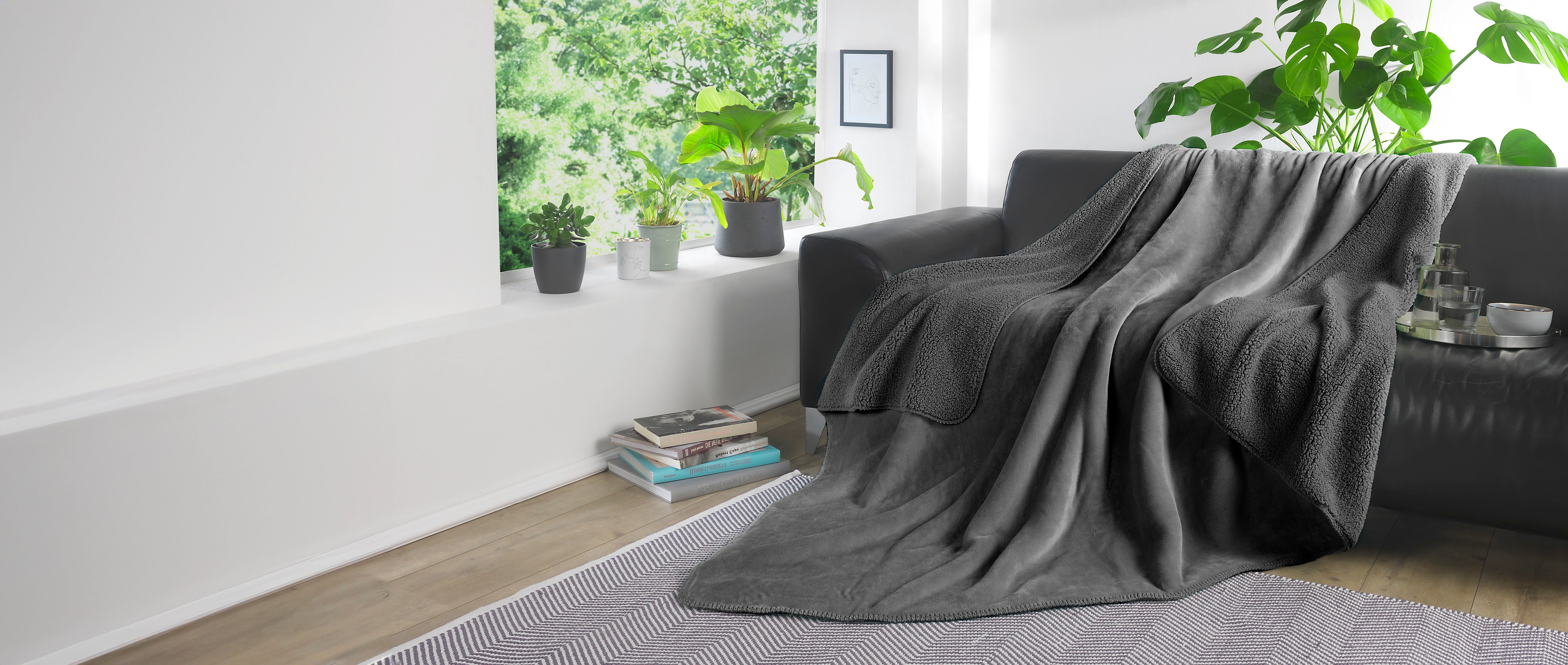 Wohndecke Demi Flausch, KiNZLER, mit Wendefunktion günstig online kaufen