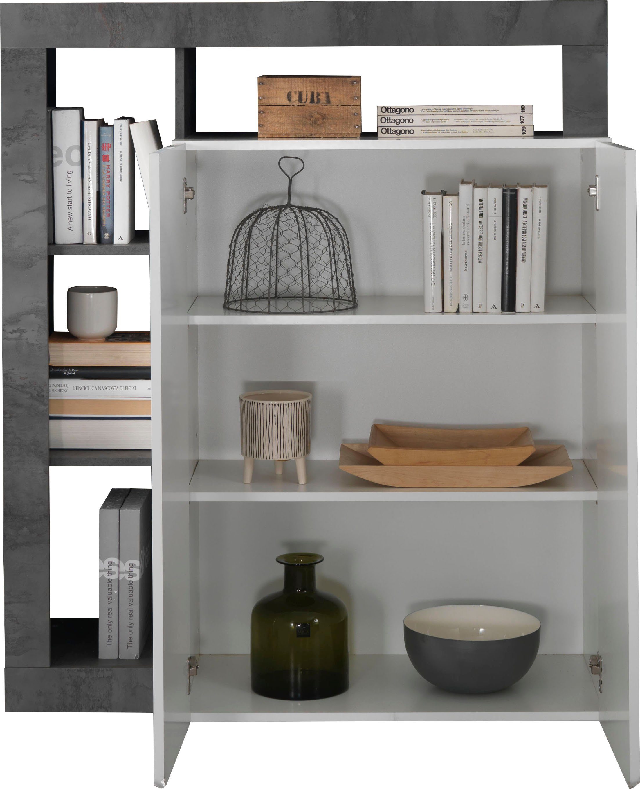 Home affaire Highboard Hamburg, Breite 108 cm