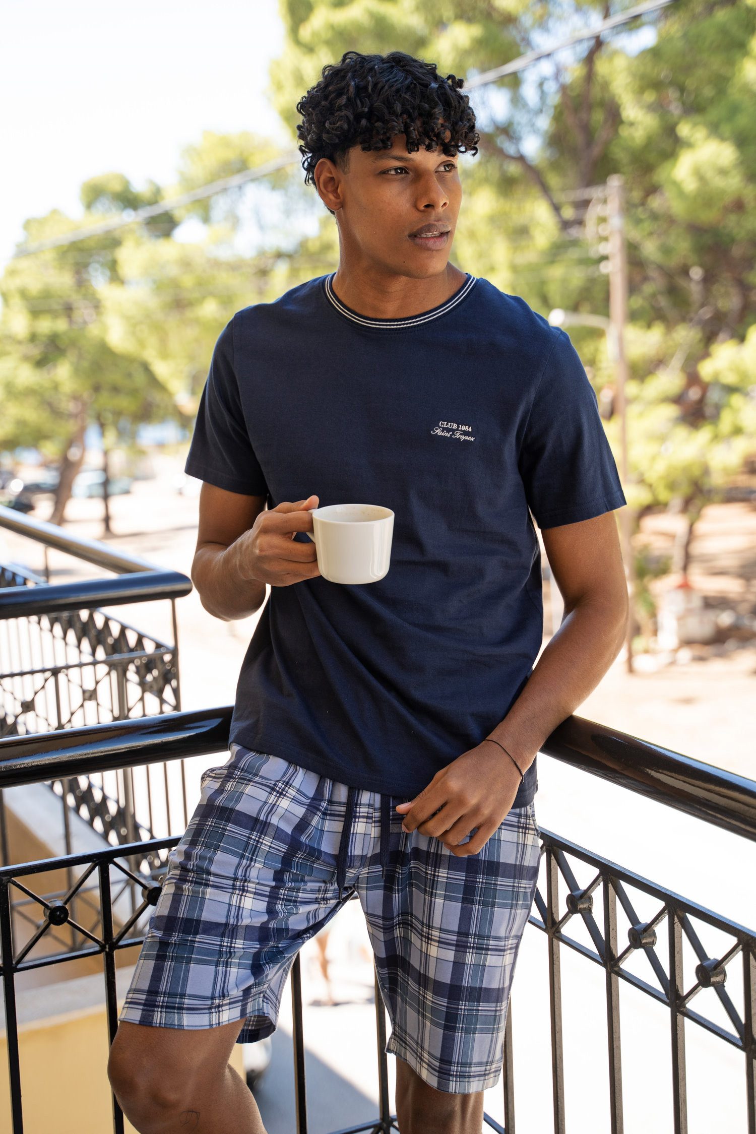 Phil & Co. Pyjamaoberteil Herren Shirt günstig online kaufen