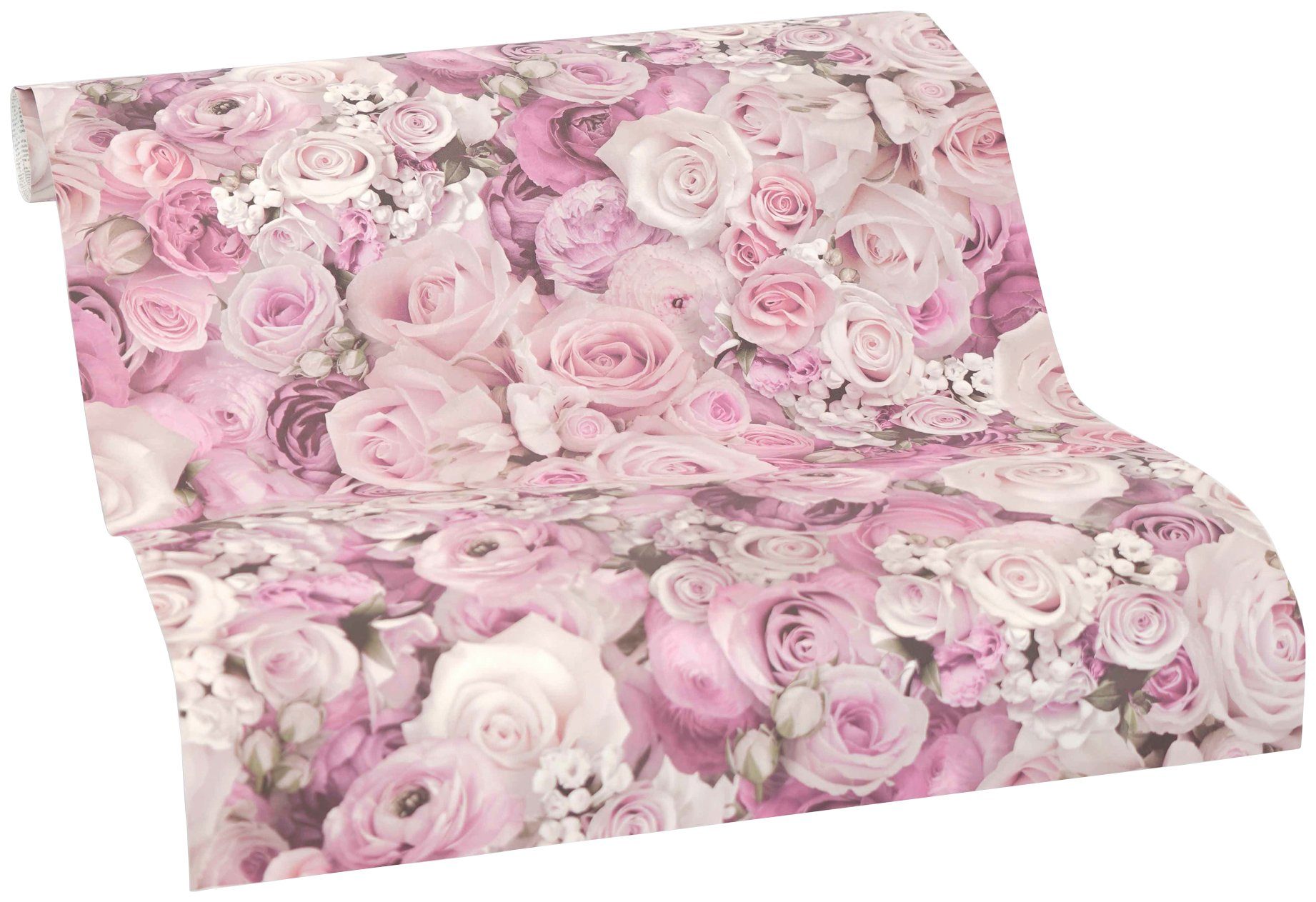 floral, Wweiß walls Rosa m Pop Panel 0,52 Up Panel 3D, Rosen Tapete Floral Vinyltapete 2,50 Selbstklebend m x glatt, living