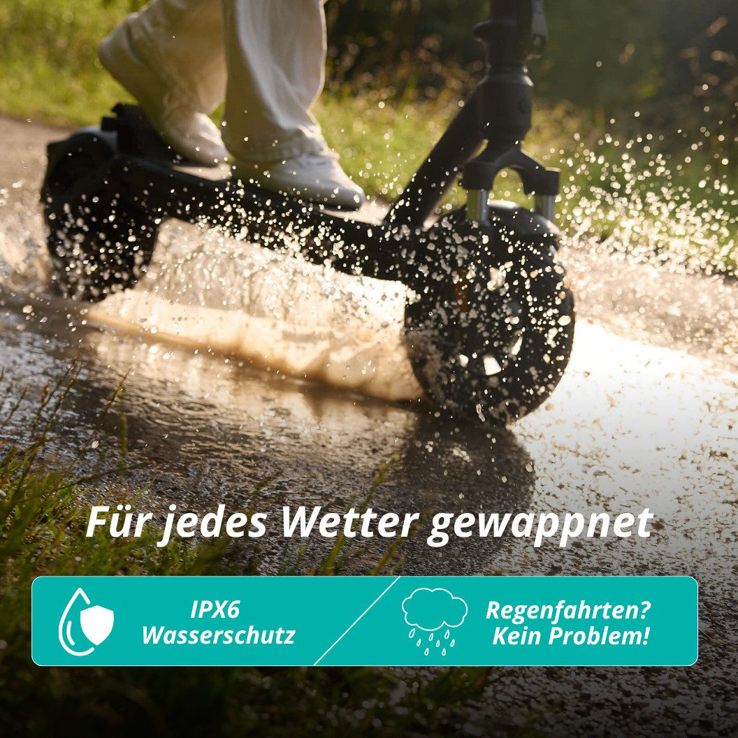 VMAX E-Scooter VX2 Hub E-Scooter, 90 km Reichweite, 500W, Straßenzulassung, 500 W, 20 km/h, 90 km Reichweite, Straßenzulassung, mit Blinkern, Vollgefedert
