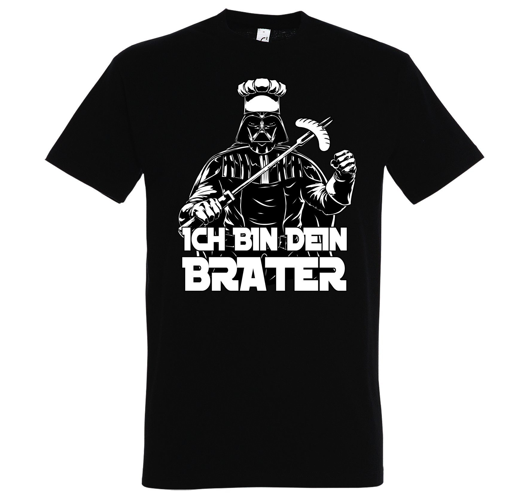 [Super Sonderverkauf durchgeführt! ] Youth Designz T-Shirt "Ich bin mit Schwarz Brater" Herren lustigem Spruch T-Shirt