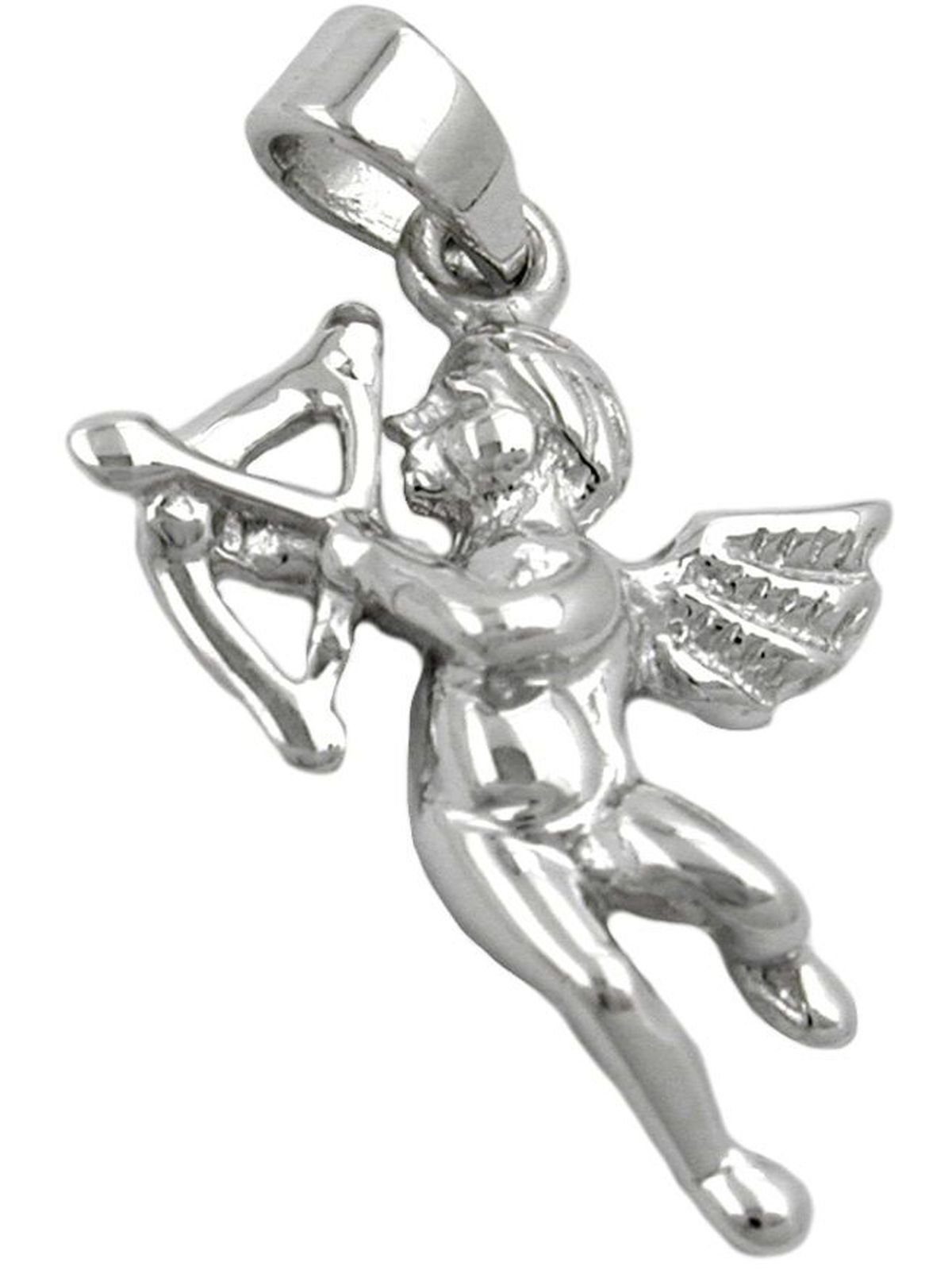 rhodiniert 925 (1-tlg) Engel Anhänger Engelanhänger 20x14mm Gallay Silber