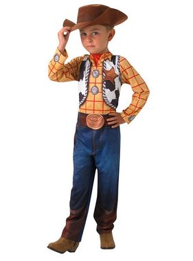 Rubie´s Kostüm Toy Story Woody Kostüm für Kinder - Größe 116, Werde zum smarten Spielzeug-Cowboy aus 'Toy Story'!