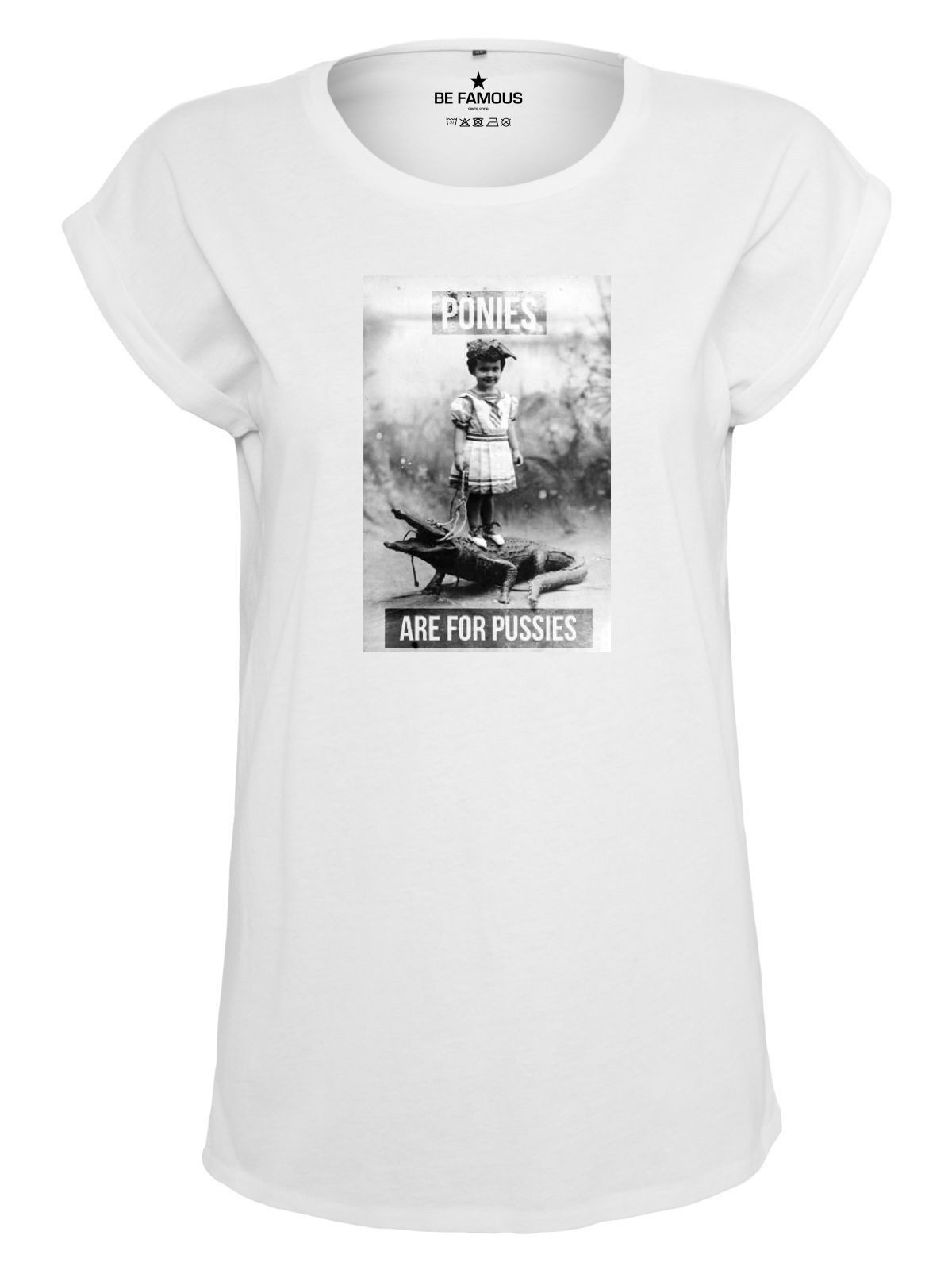 Be Famous Print-Shirt Classic Roll Up Pussies (1-tlg., keine) günstig online kaufen