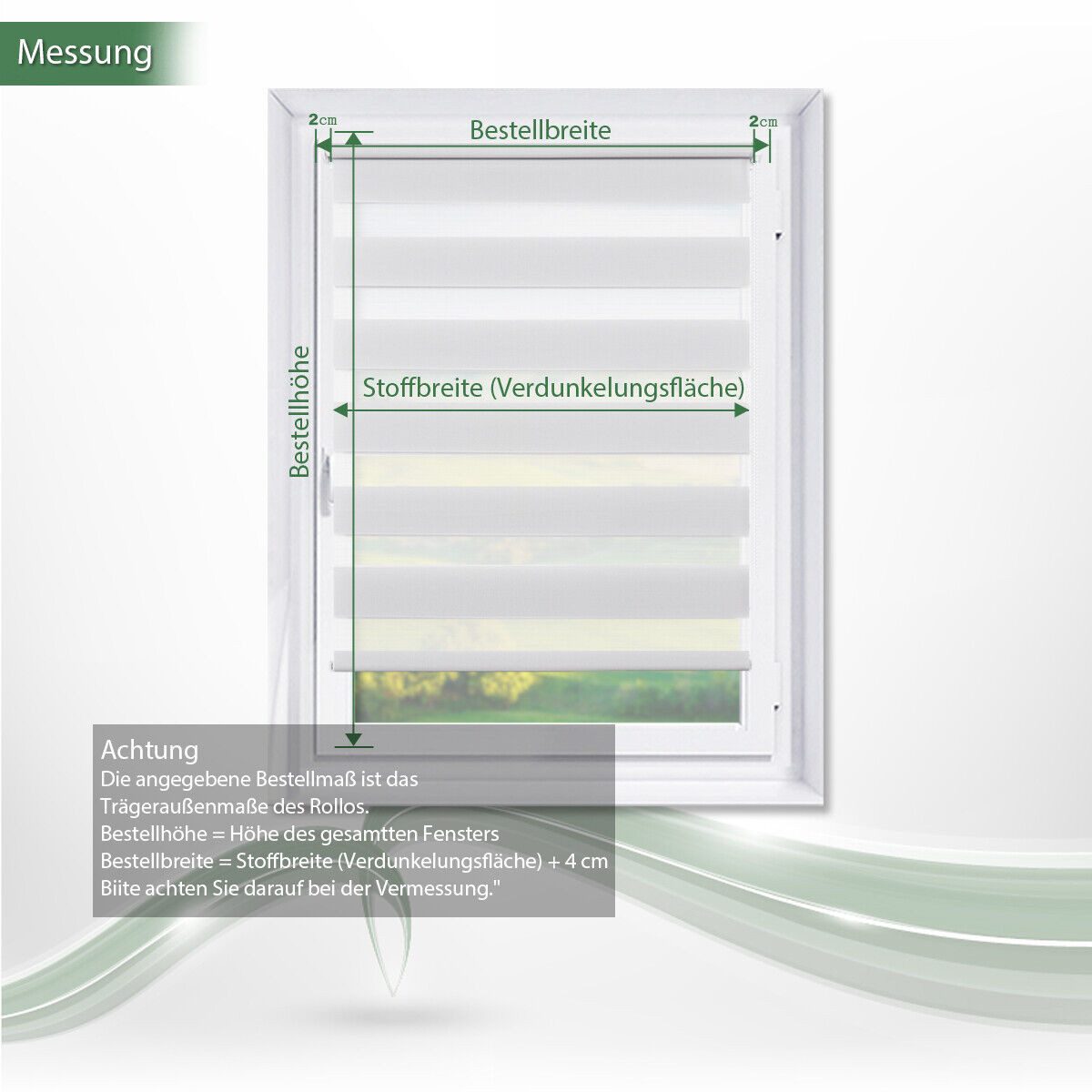 Doppelrollo Fensterrollos Ohne Bohren, Vkele, 130cm/160cm, klemmfix,klemmträger, Sonnenschutz, Lichtdurchlässig und Verdunkelnd. – Bild 5 von 5