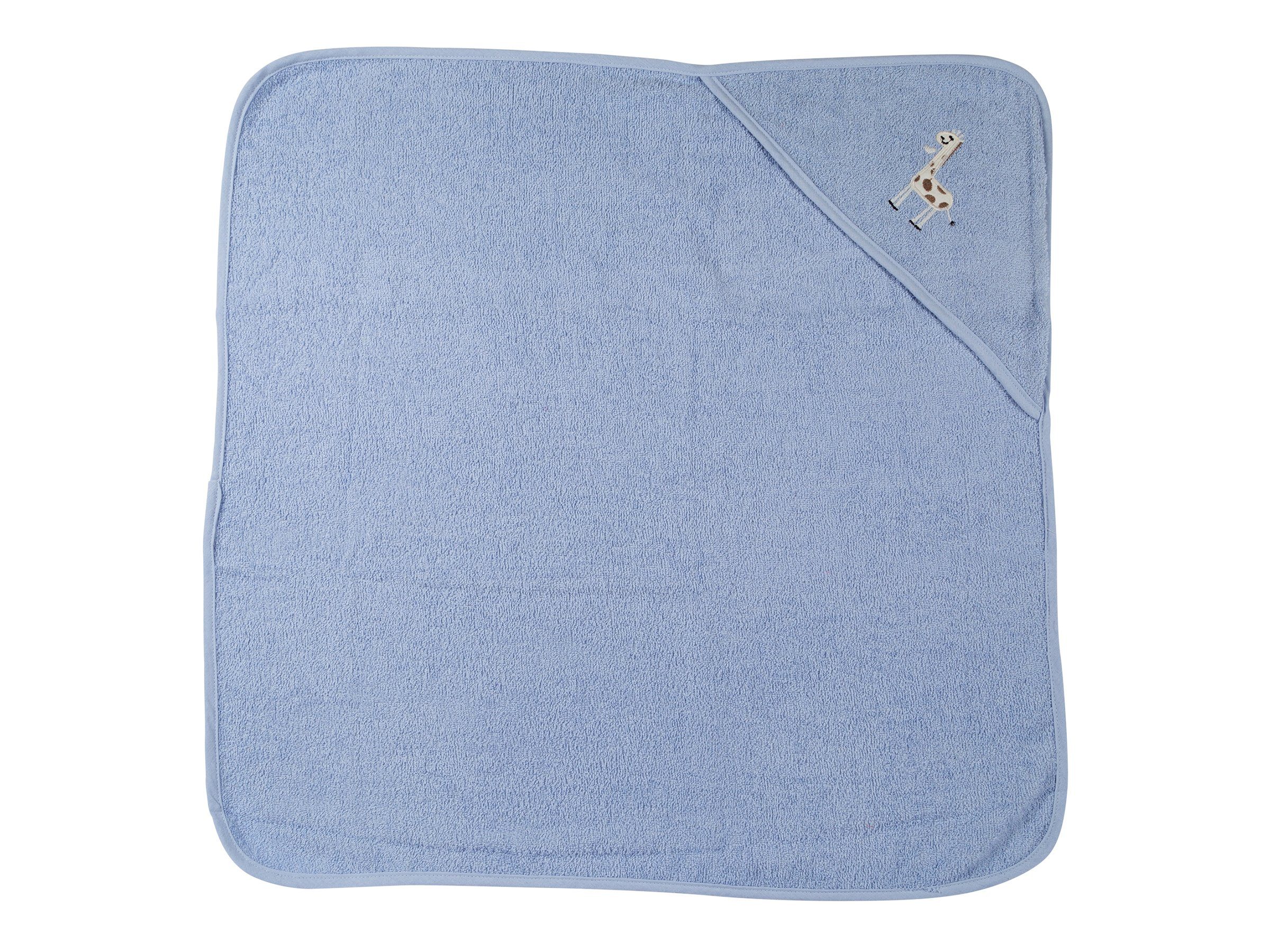 Babys, cm, Handtuch für 80x80 Pastellblau Clinotest Kuscheliges Kapuzenhandtuch Farben verschiedene