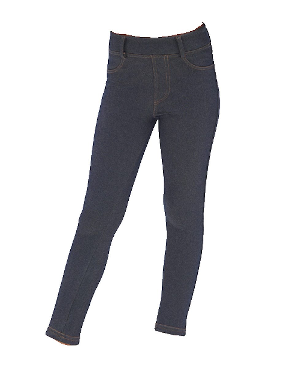 Leggings Ysabel Mora warme Thermo Leggings Taschen Jeanslook marino jeans