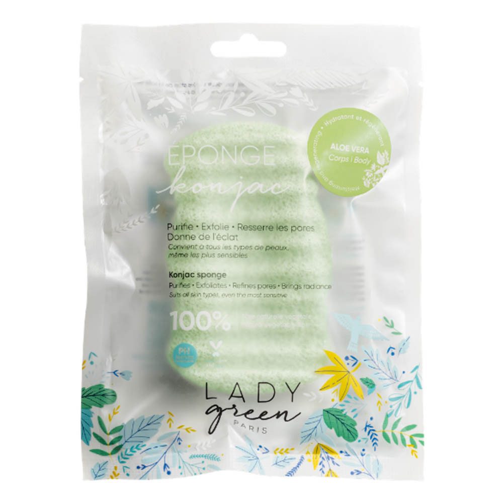 LADY GREEN PARIS Gesichtsschwamm Konjac Sponge Body - Aloe Vera