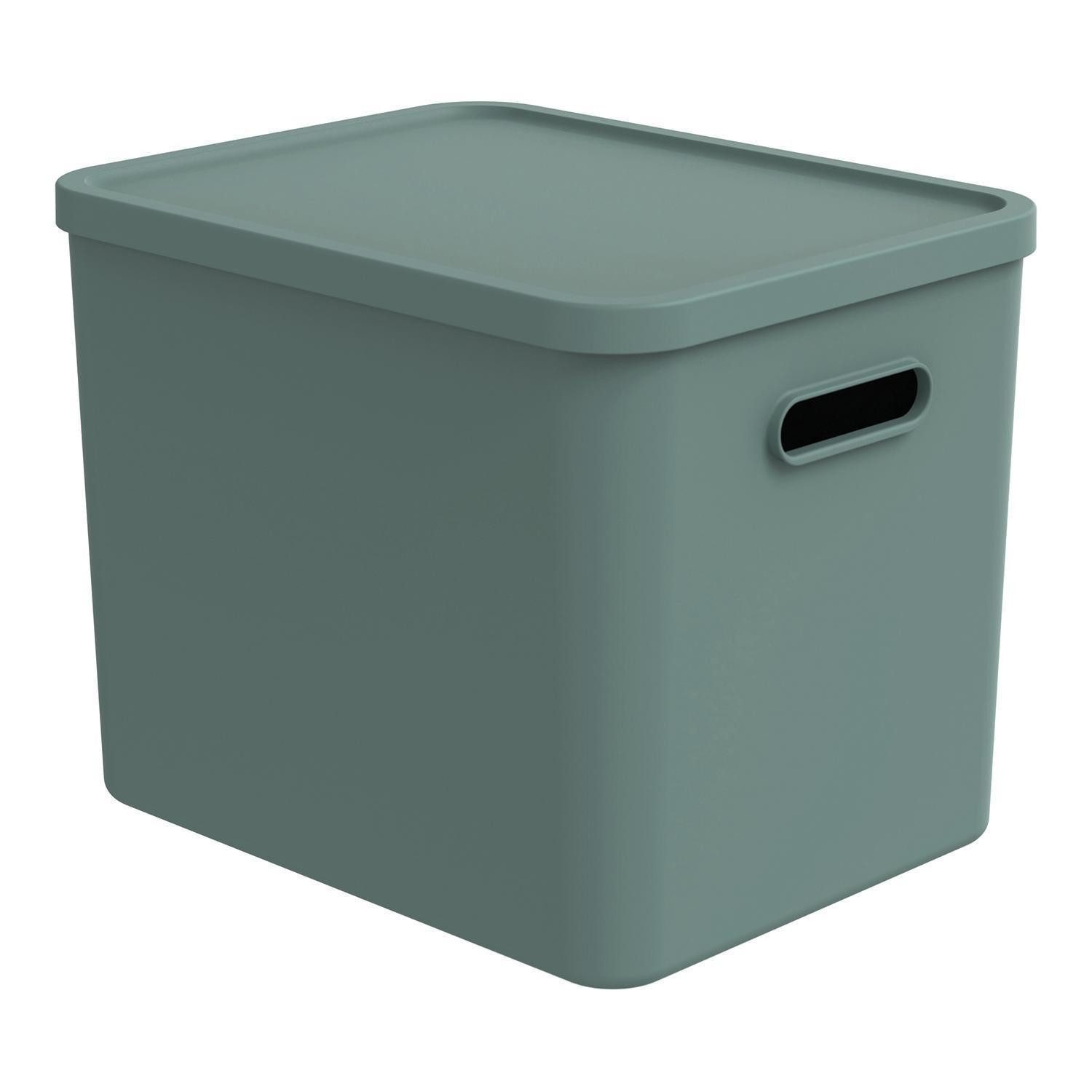 Aufbewahrungsbox ALBULA, 27 Liter, Grün, Kunststoff