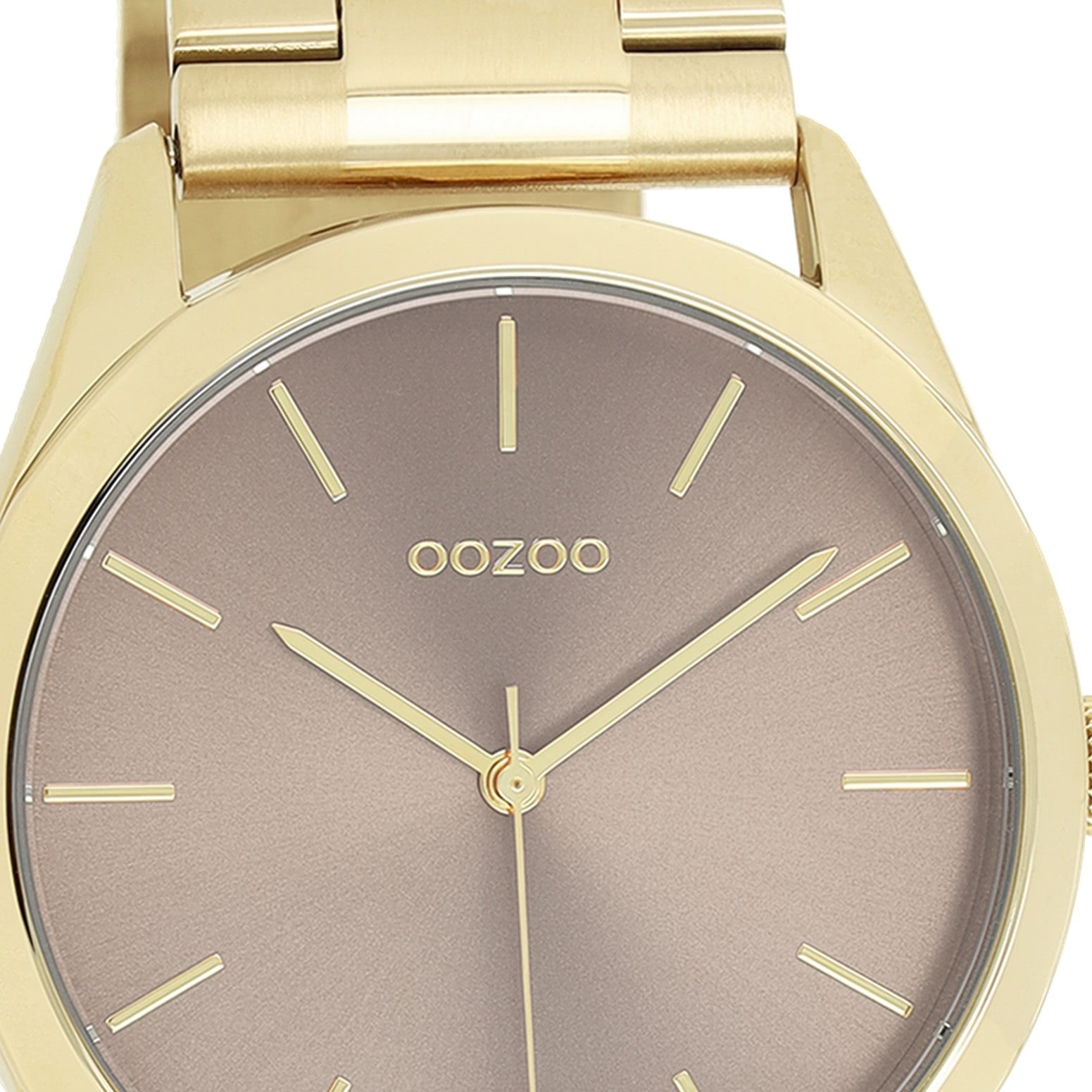 OOZOO Quarzuhr Oozoo Unisex Armbanduhr OOZOO Timepieces, (Analoguhr), Damen, Herrenuhr rund, groß (ca. 40mm) Edelstahlarmband, Elegant-Style