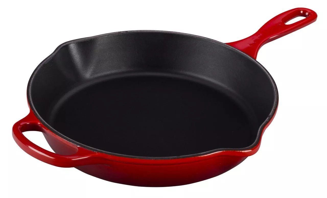 LE CREUSET Bratpfanne u. Servierpfanne hoch 26 cm, Gusseisen