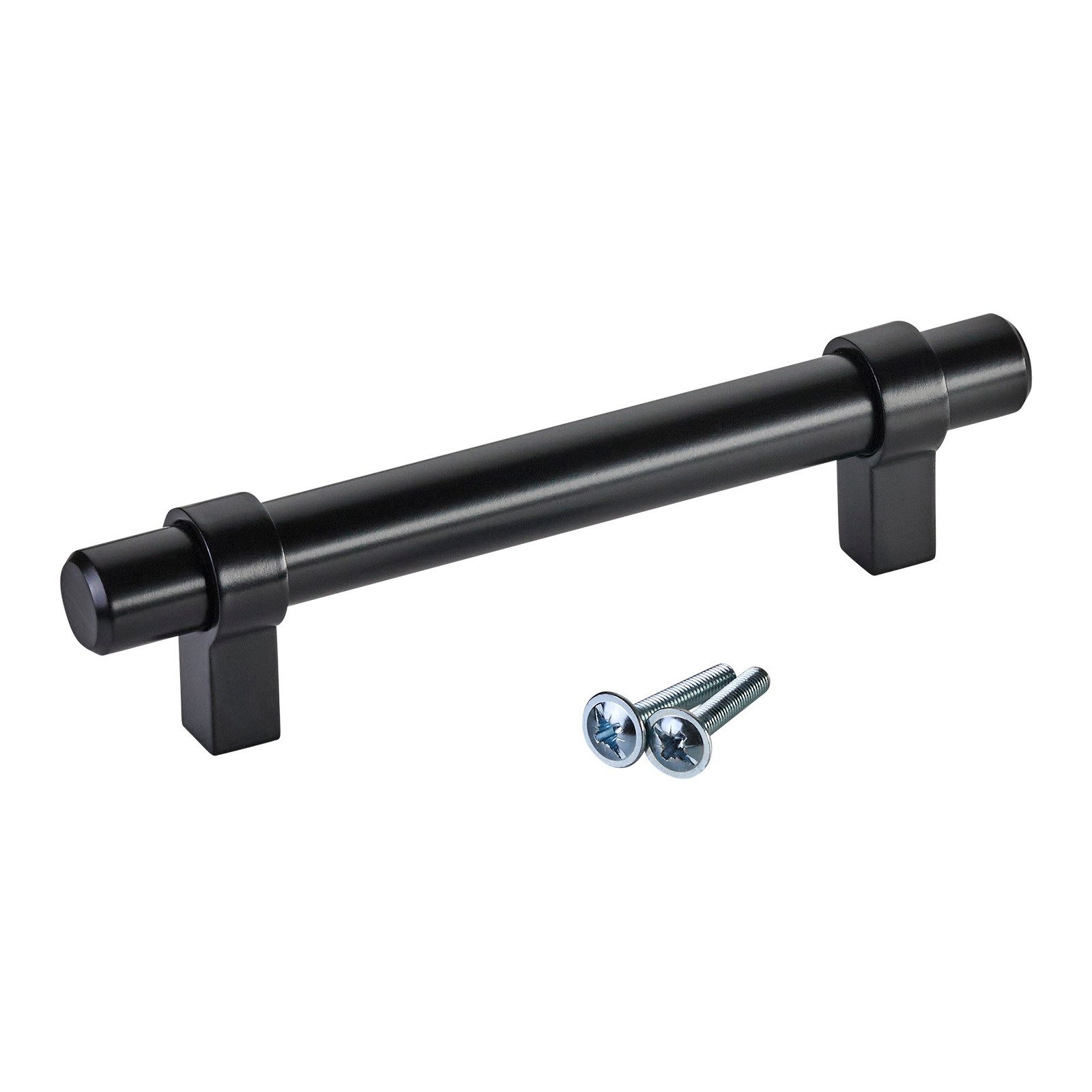 SO-TECH® Möbelgriff Stangengriff G20, Durchm. 14 mm, verschiedene Längen (1-St), schwarz matt, Lochabstand 96 mm, 1 Griff mit Schrauben