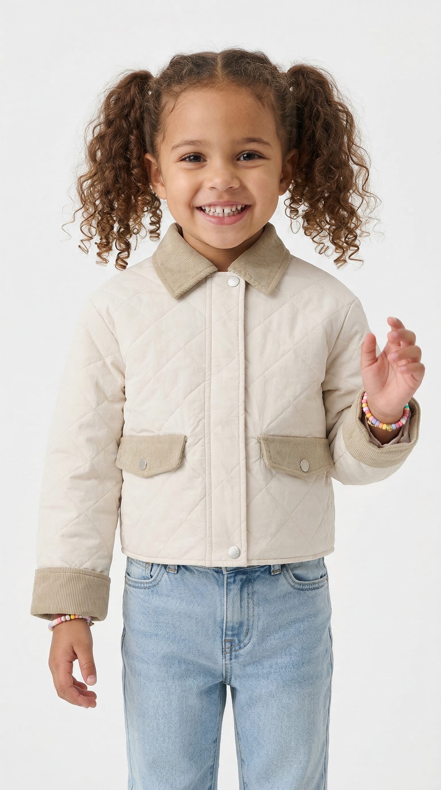 KIDS ONLY Steppjacke KOGROSALINA QUILTED MIX JACKET VD OTW mit kontrastfarbigen Besetzen