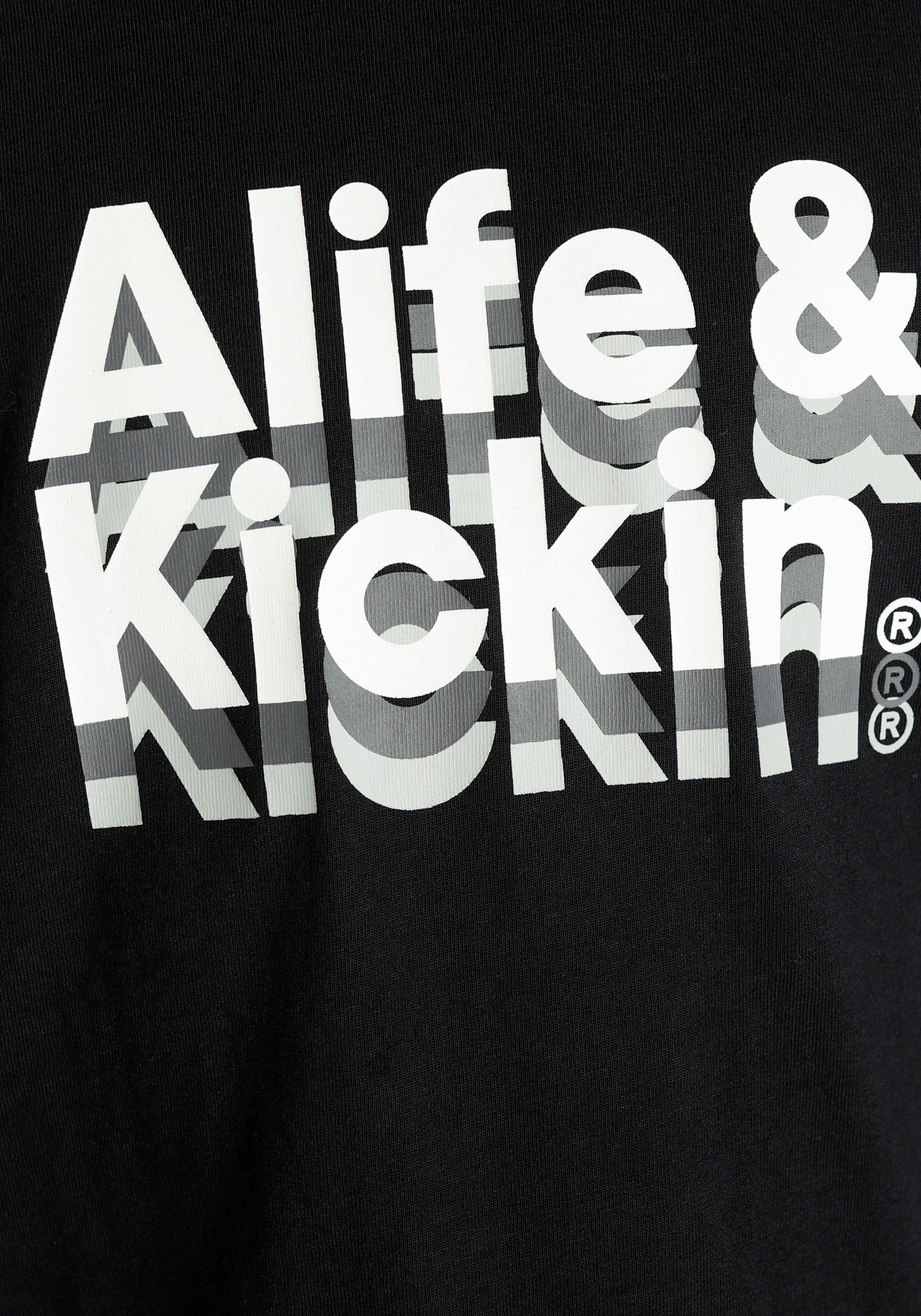 NEUE Kickin Langarmshirt & Alife Logo-Print MARKE!