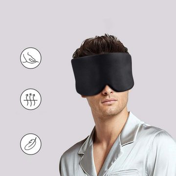 FIDDY Augenmaske Augenmaske mit verstellbarem Kopfband für Männer und Frauen, Schwarz, 1-tlg.