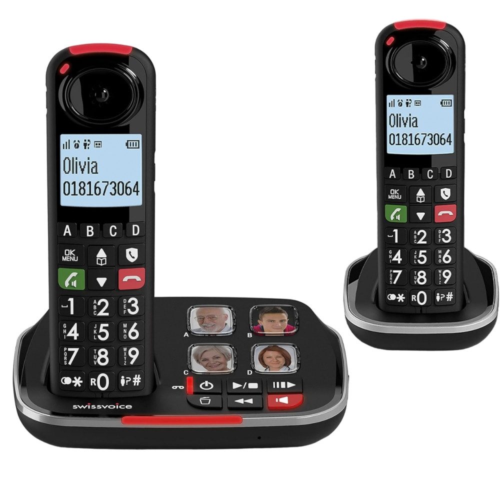 Swissvoice Xtra 2355 duo - Telefon - schwarz DECT-Telefon