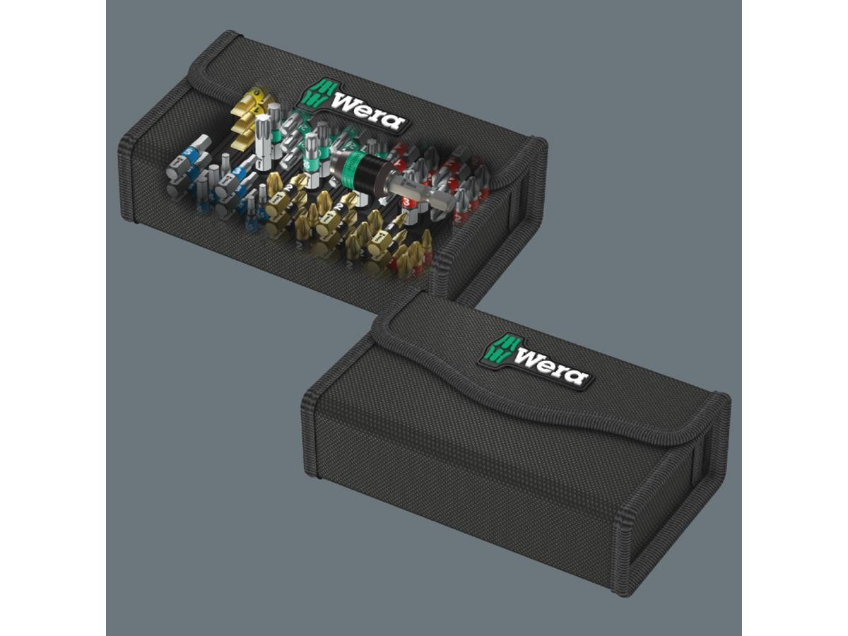 Wera Bit-Set Safe 61 Bi-To1, 61-teilig, in einer robusten Textil- Box