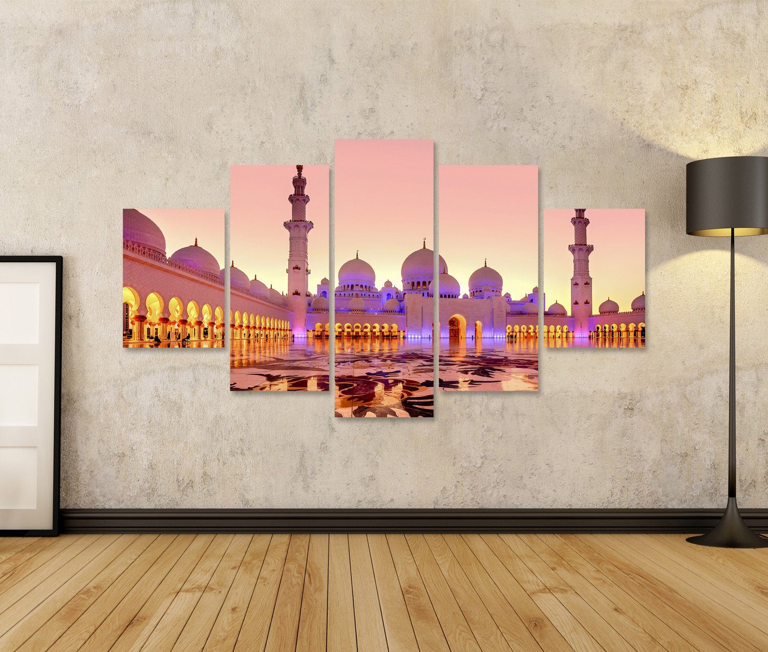 islandburner Leinwandbild Bild auf Leinwand Sheikh Zayed Grand Moschee in d günstig online kaufen