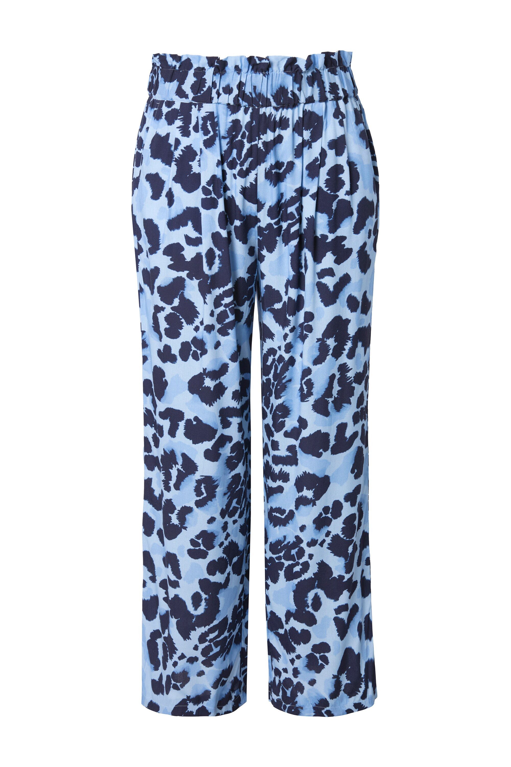 Studio Untold Schlupfhose Hose Wide Legs Leo-Print günstig online kaufen