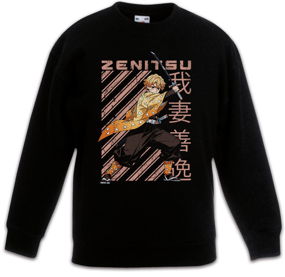 Sweatshirt Zenitsu Katana Kinderpullover Demon Kamado Nezuko Anime Slayer Zenitsu