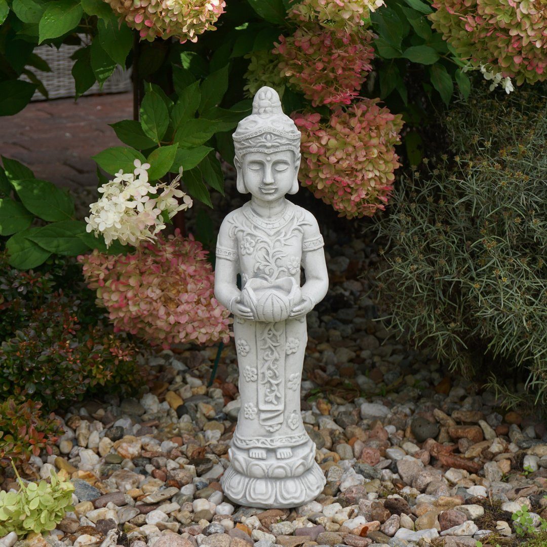 gartendekoparadies.de Gartenfigur Schmaler stehender Buddha, H. günstig online kaufen