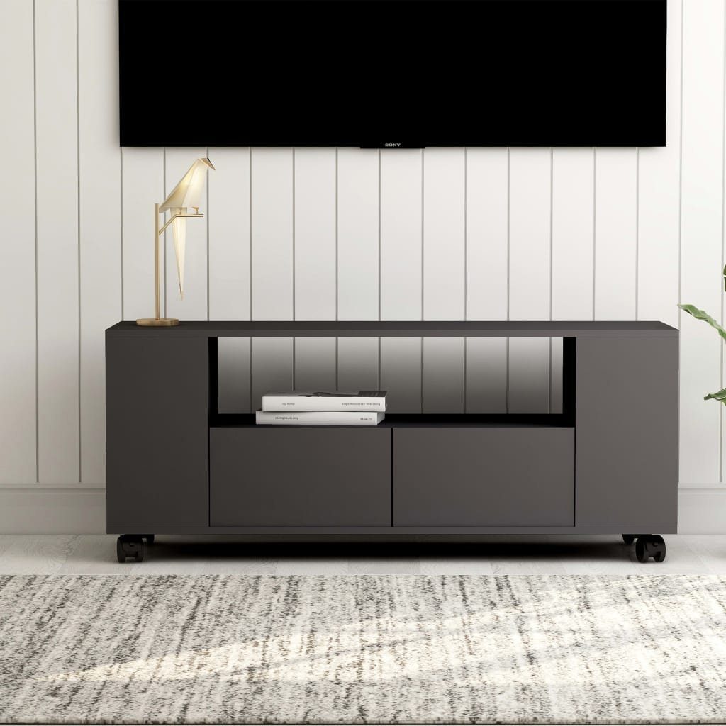 furnicato TV-Schrank Grau 120x35x48 cm Holzwerkstoff | TV-Schränke