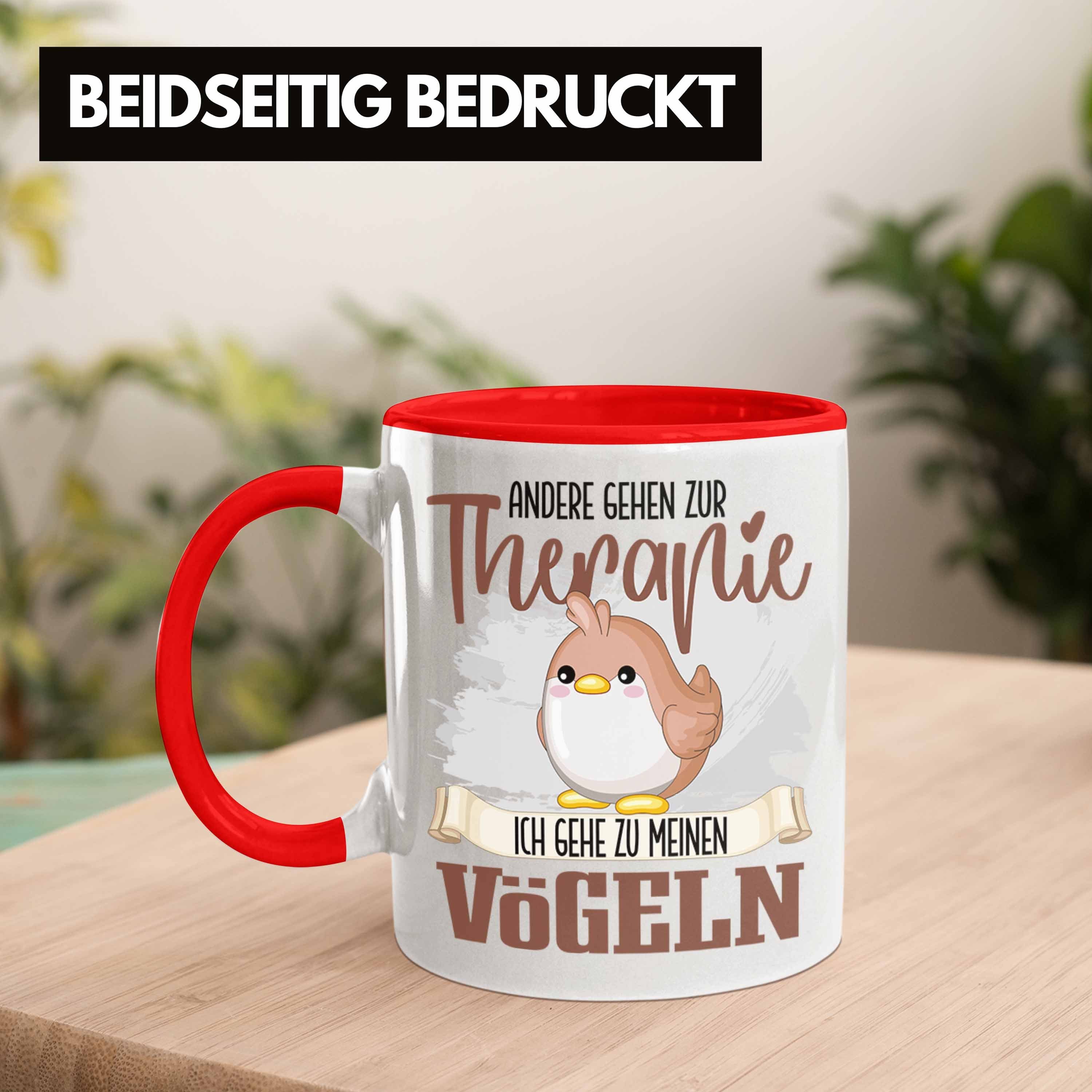 Geschenkidee Vogel Vogel Rot Lustiger Liebha Spruch Besitzer Trendation Tasse Züchter Tasse