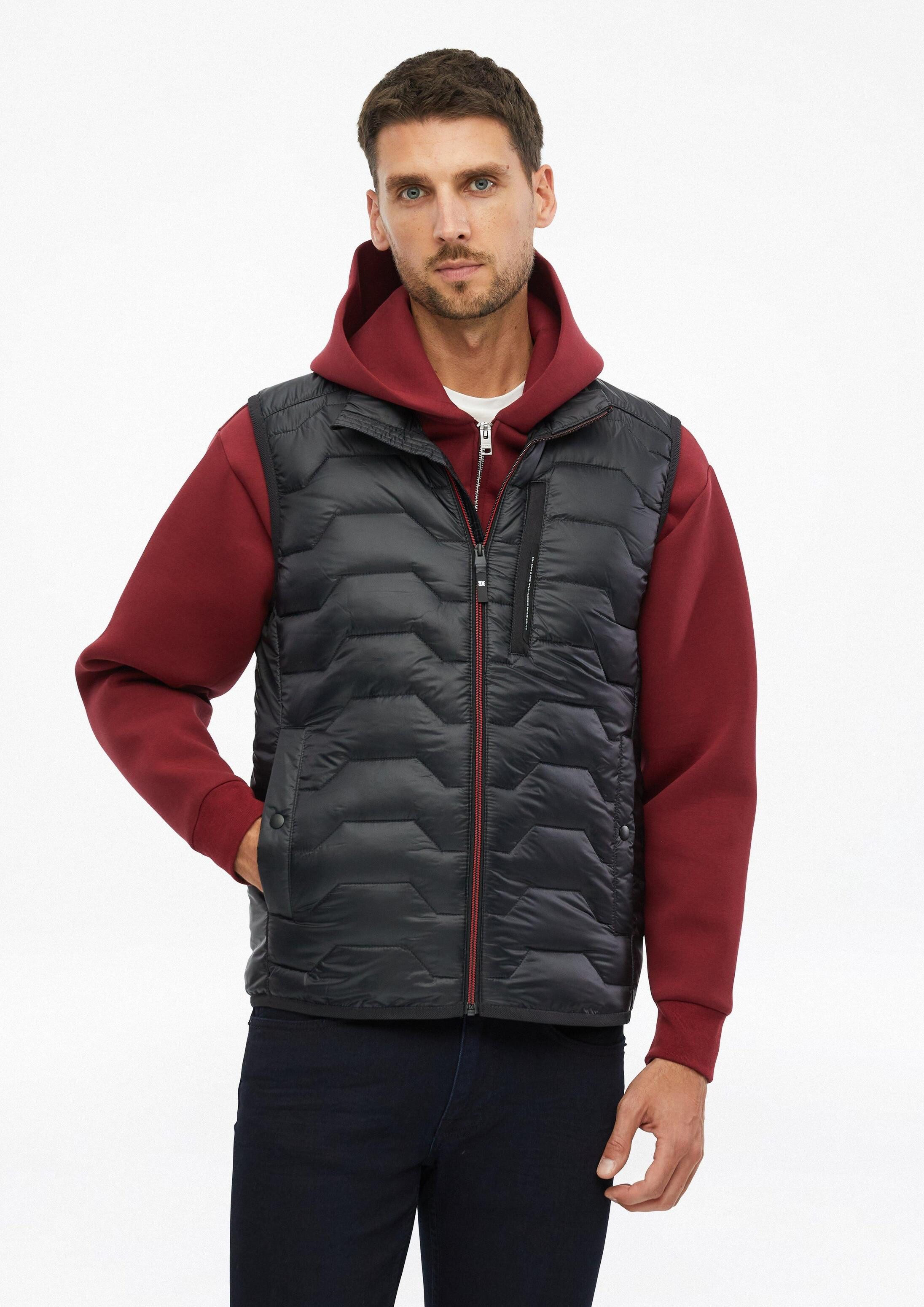 s.Oliver Outdoorjacke Outdoor-Weste Wasserabweisende Steppweste mit sportiven Details
