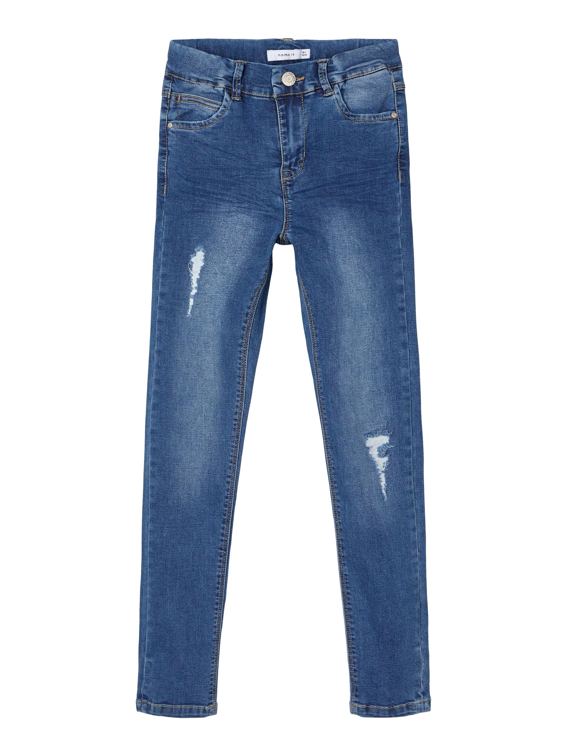 Name It Skinny-fit-Jeans Mädchen NKFPOLLY DNMTRILLAS 2475 HW PANT NOOS Middle Waist