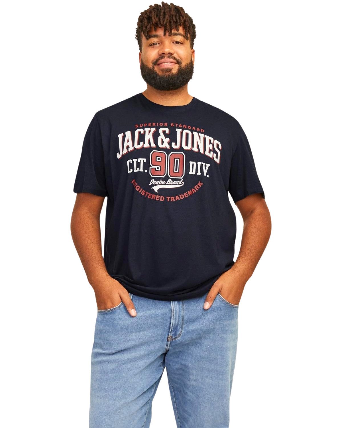 Jack & Jones PlusSize Print-Shirt (2er-Pack) günstig online kaufen