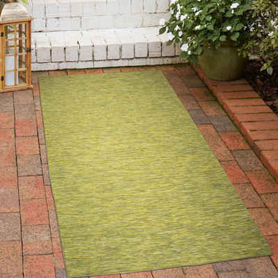 Teppich Teppich Innen- und Außenbereich Sisaloptik beidseitig nutzbar in Grün, Carpetia, rechteckig, Höhe: 5 mm, beidseitig nutzbar