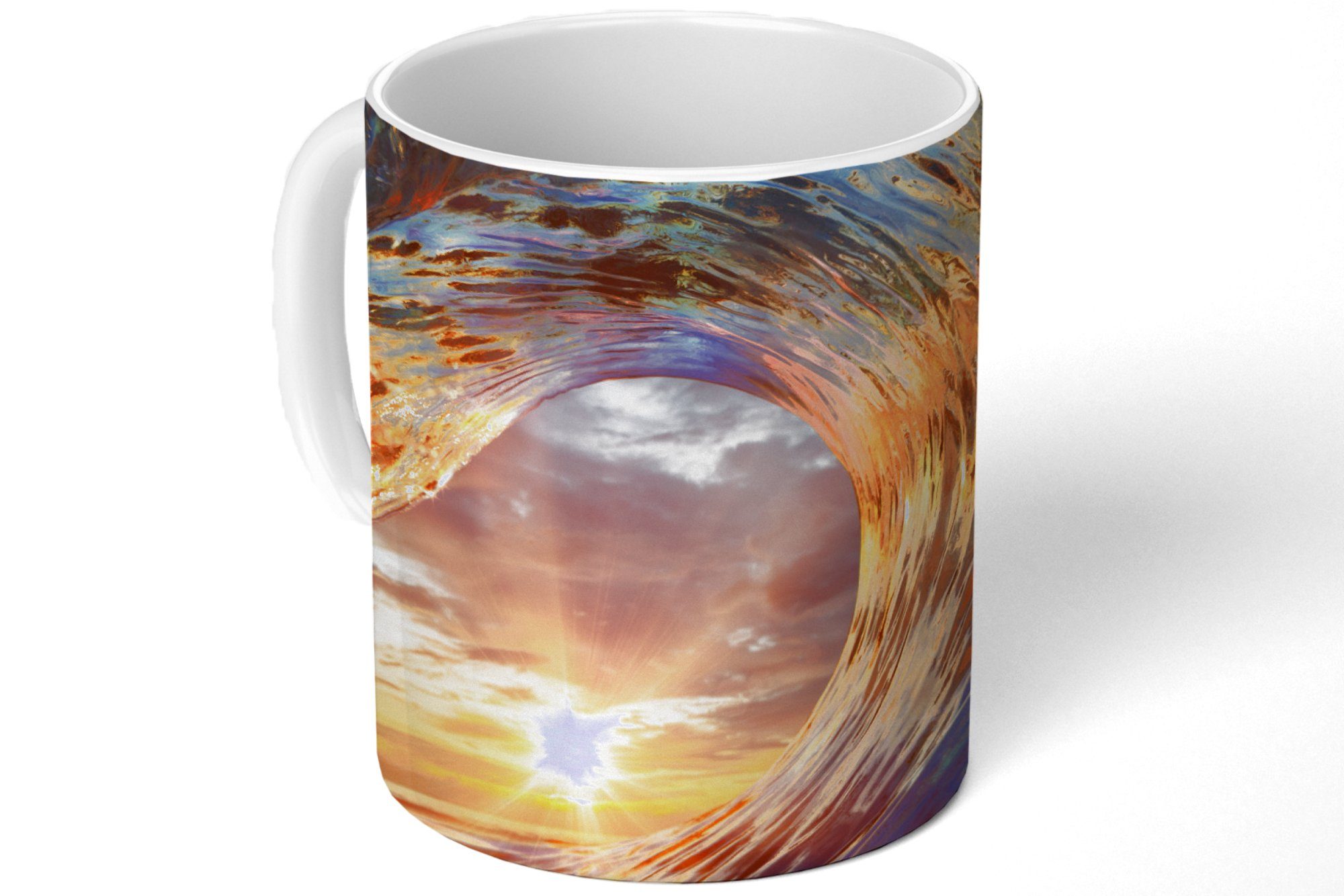 MuchoWow Tasse Sonne Keramik, - Geschenk Teetasse, - Meer Kaffeetassen, Teetasse, Becher, Farben