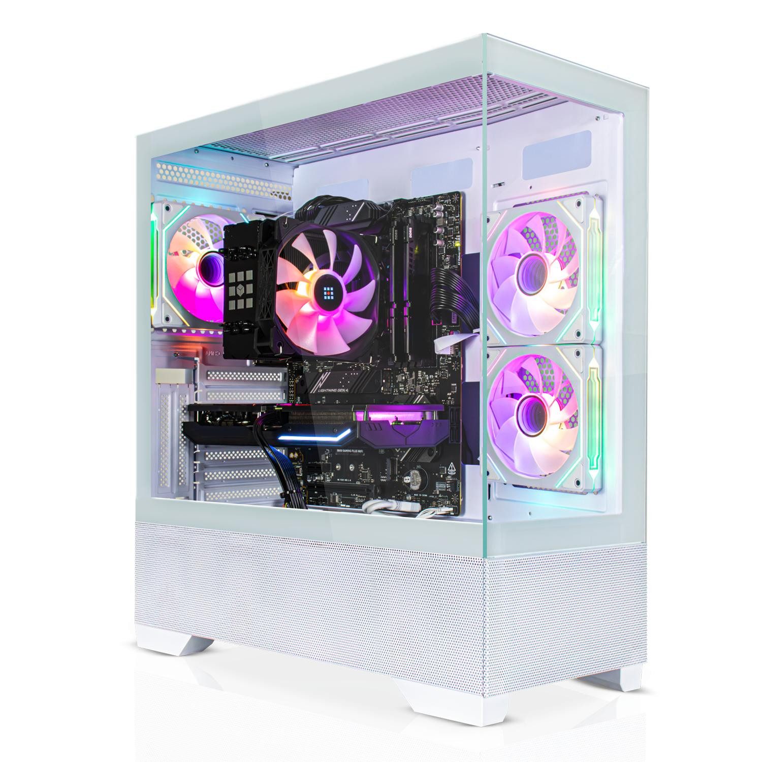 SYSTEMTREFF Gaming-PC (AMD 5600 5600, Nvidia GeForce RTX 5050, 16 GB RAM, Luftkühlung)