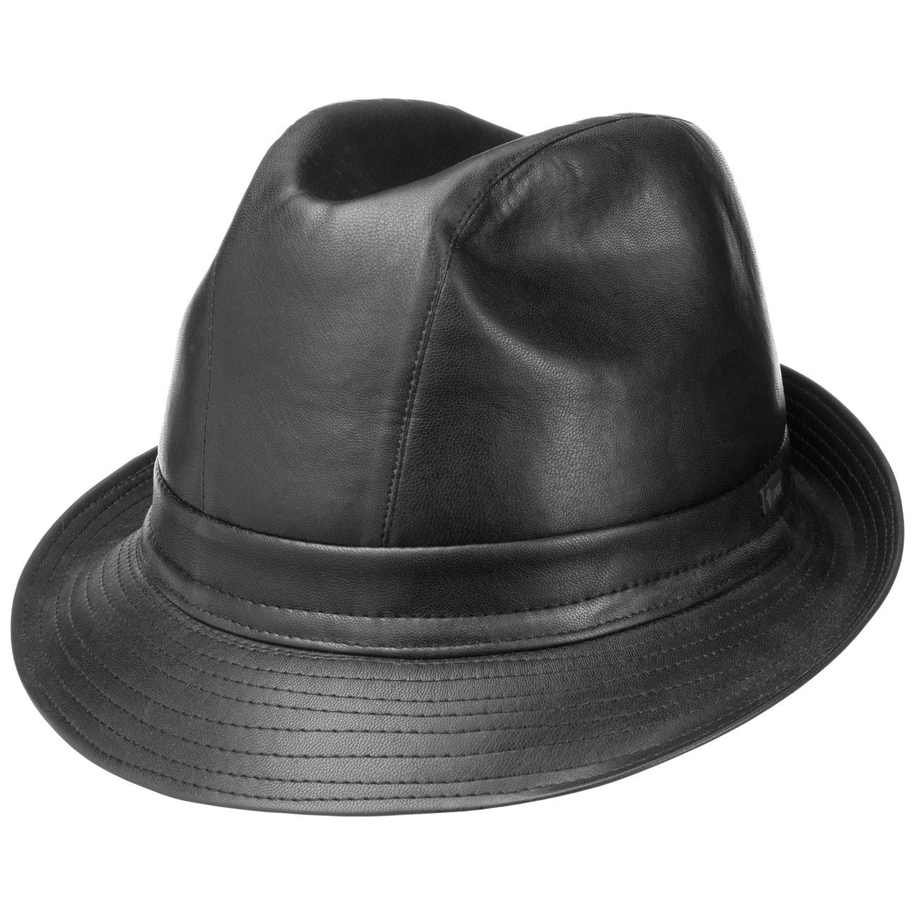 Lipodo Trilby (1-St) Stoffhut mit Lederband, Made in Italy