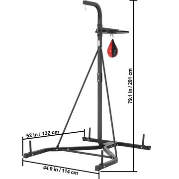 VEVOR Boxsack 2-in-1-Boxsackständer, Trainingsgerät aus Stahl, Höhenverstellbarer