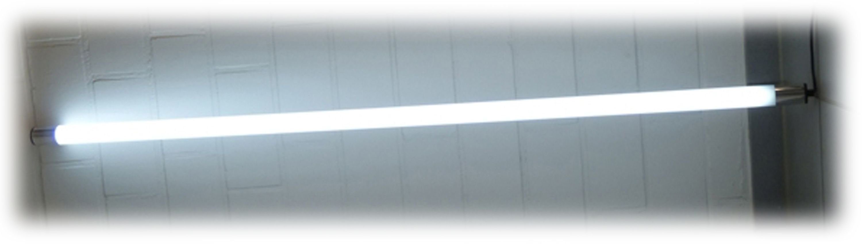 XENON LED Außen-Wandleuchte 1519 LED Gabionen Leuchte mit Kunststoff-Röhre 153cm Kalt Weiß, LED Technik, Xenon / Kalt Weiß