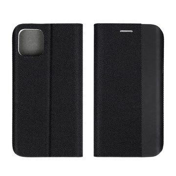 König Design Handyhülle Apple iPhone 13, Apple iPhone 13 Tasche Handy Hülle Schutz-Cover Flip-Case mit Kartenfach Schwarz