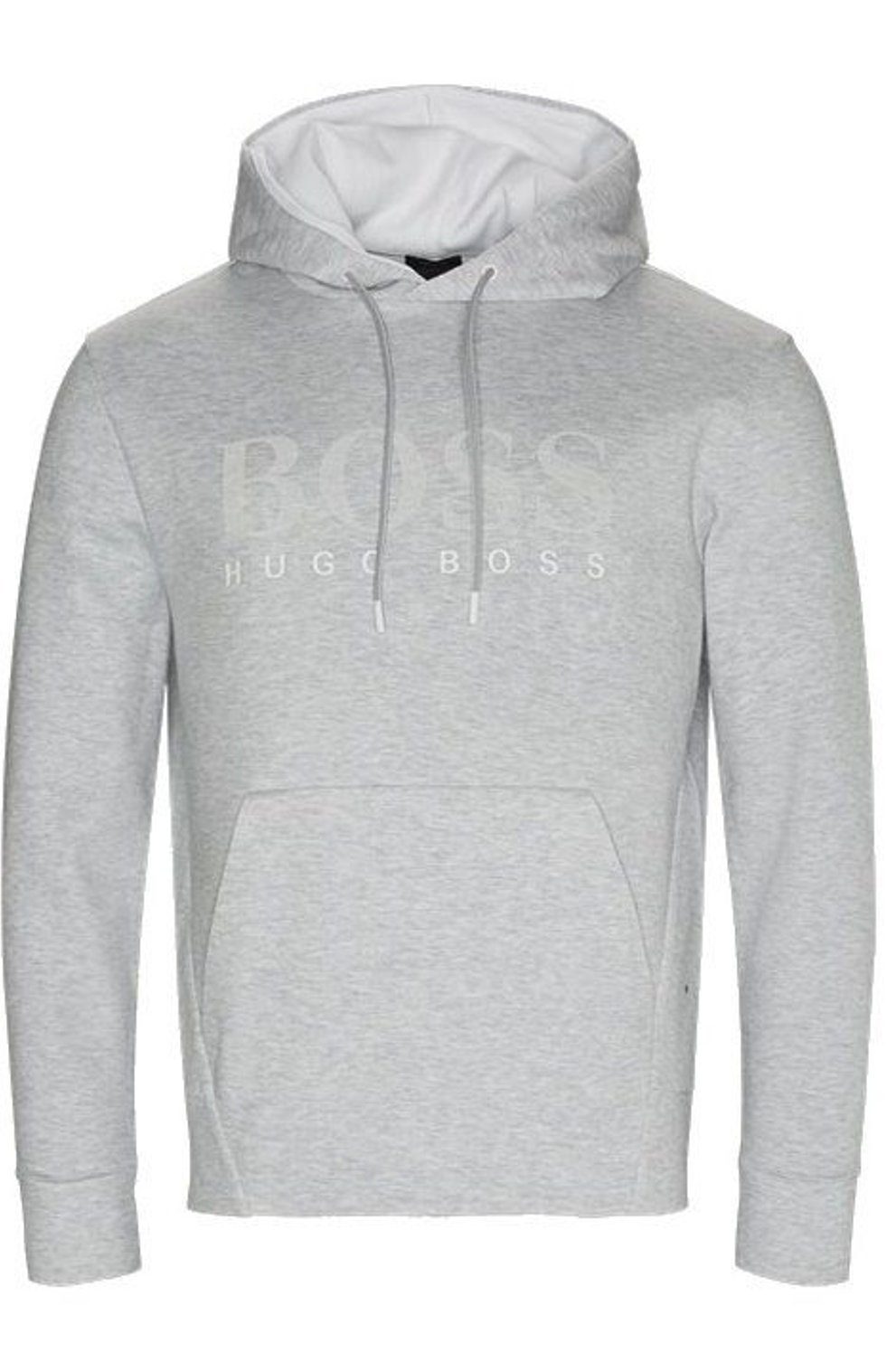 BOSS Kapuzenpullover Hugo Boss Pullover Soody grau/weiß