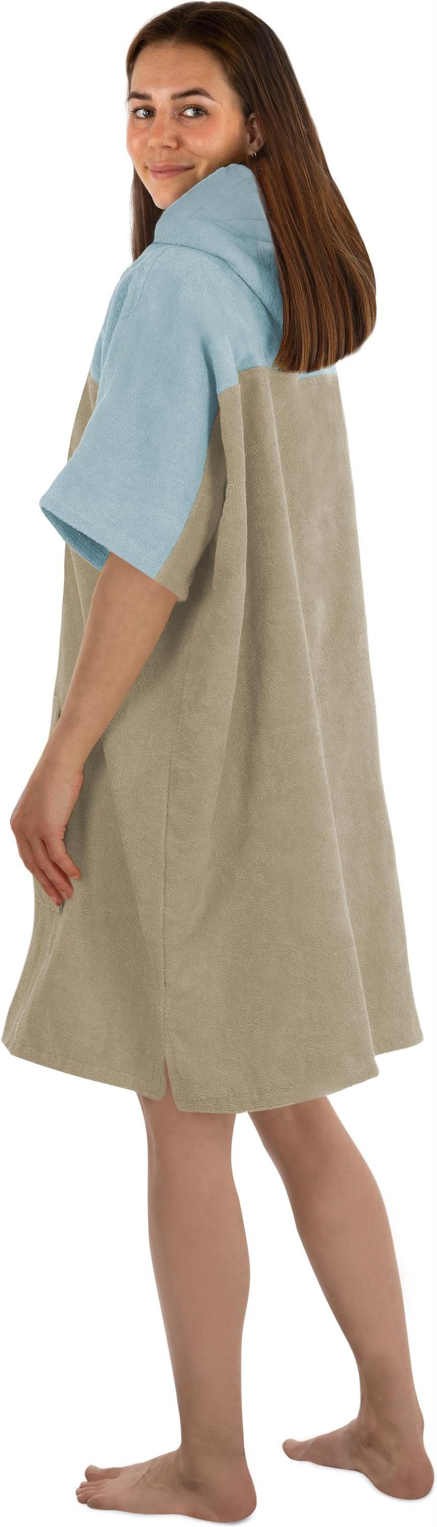 normani Badeponcho Surfer Poncho Kuta, Bio-Baumwolle, Kapuze, Schlupf, Badeponcho aus 100 % saugstarker Bio-Baumwolle – Bild 4 von 5